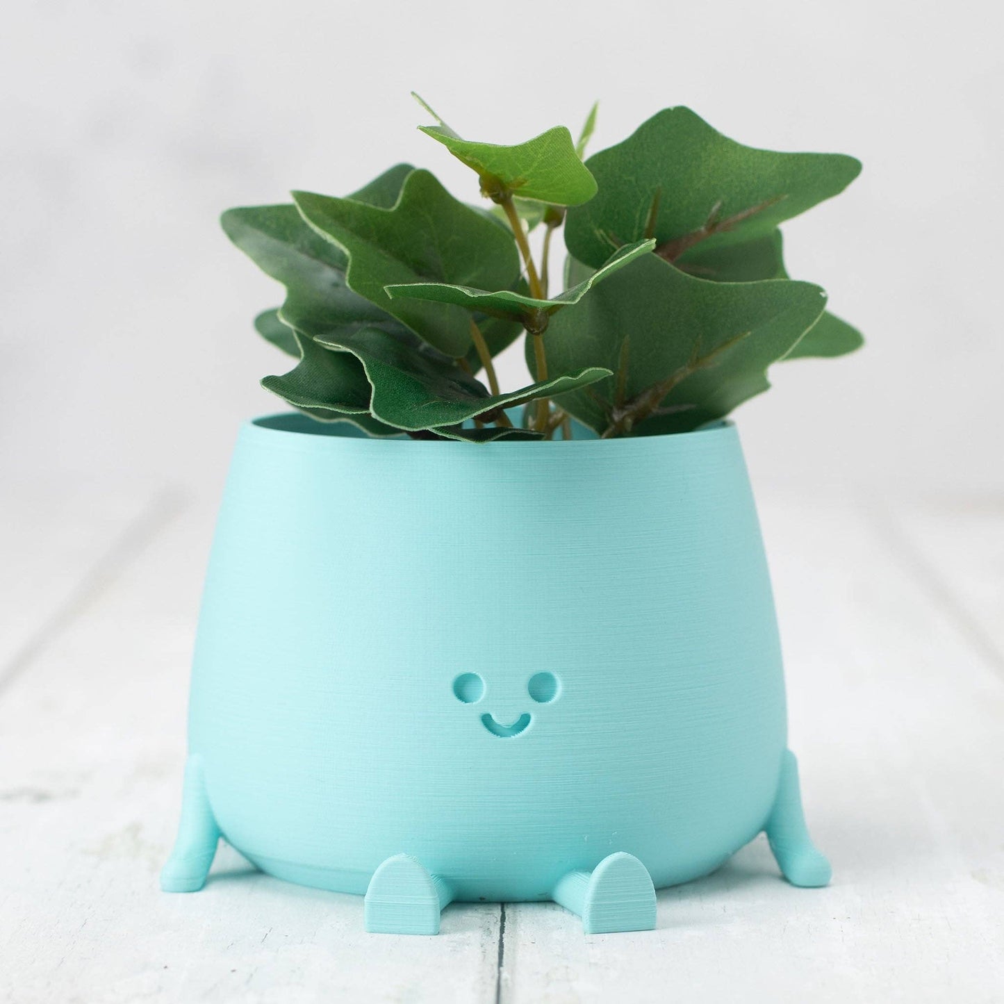 Happy Pot Pflanzgefäß, mattes Hellblau