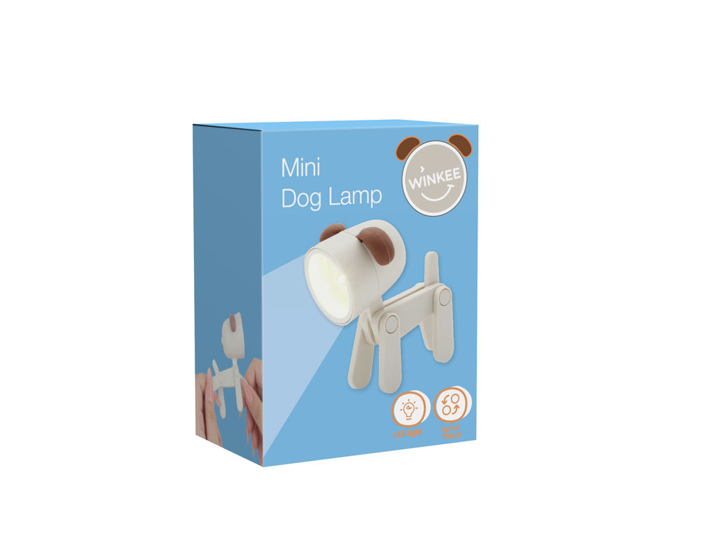 Mini Lampe Hund (weiß)