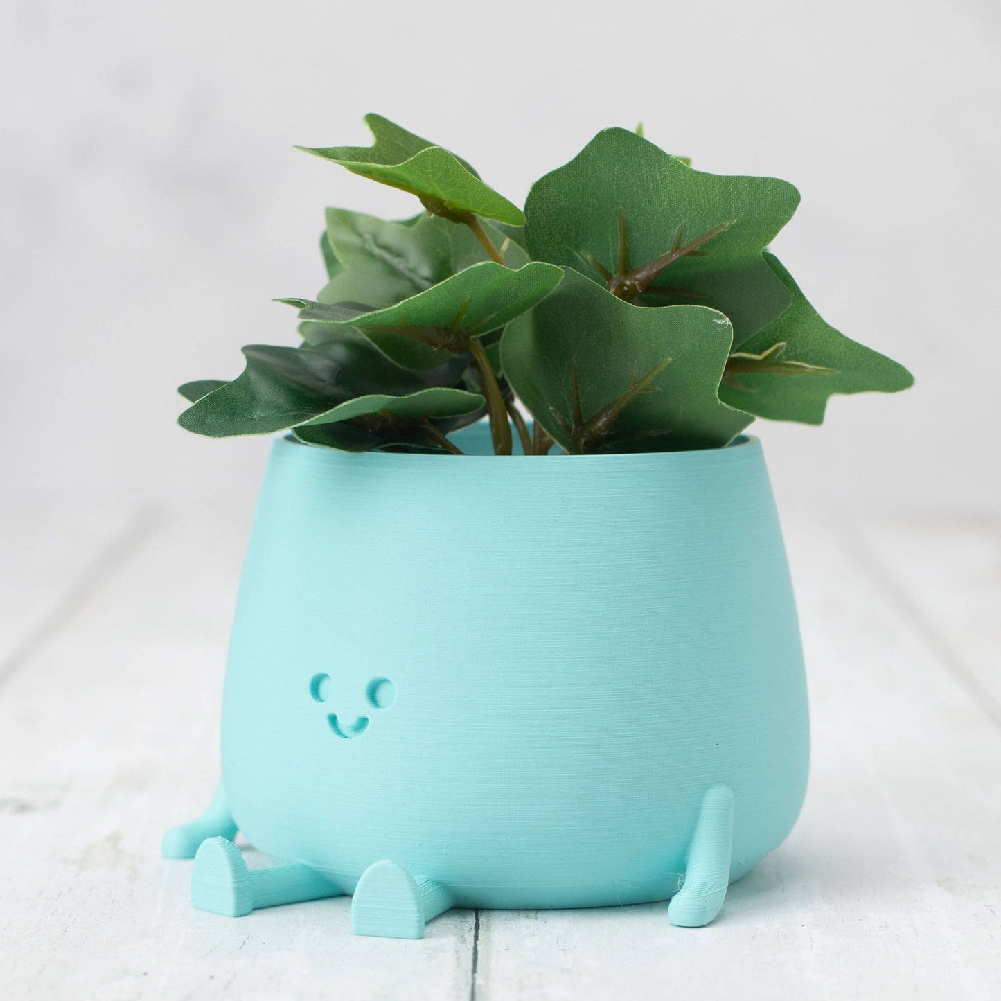 Happy Pot Pflanzgefäß, mattes Hellblau