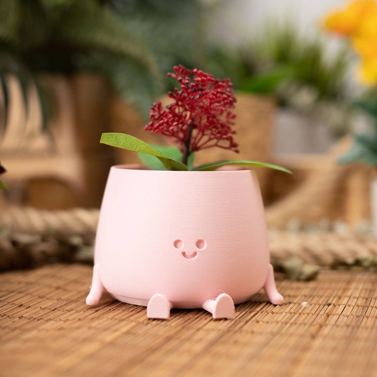 Happy Pot Pflanzgefäß, Pfirsichrosa