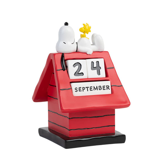 Peanuts Snoopy Ewiger 3D Kalender Hundehütte